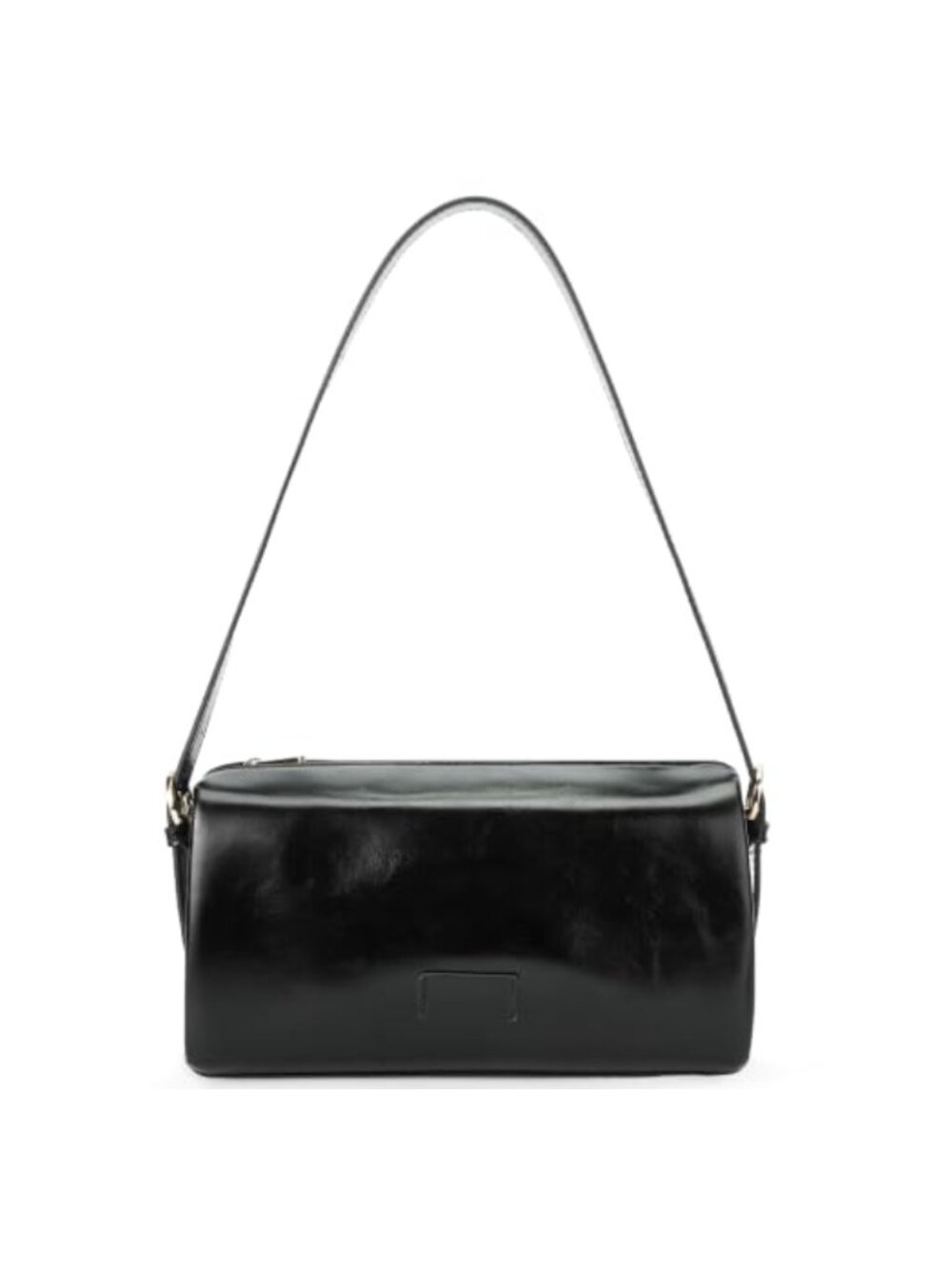 PU Leather Hobo Shoulder Bag Crossbody Barrel Purse Removable Strap